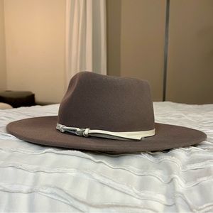 Anthropologie Flat Brim Hat
